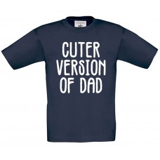 Παιδικό t-Shirt Navy Μπλε Βαμβακερό με Στάμπα Cuter Version Of Dad