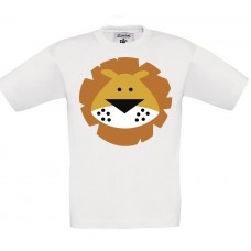 Παιδικό T-Shirt Άσπρο Βαμβακερό με τύπωμα Λιονταράκι