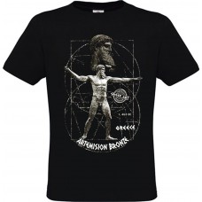  Ανδρικό T-Shirt Μαύρο Βαμβακερό με Στάμπα  του Θεού Δία