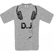 Παιδικό T-Shirt Γκρι Βαμβακερό με τύπωμα Ακουστικά DJ