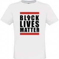 Aνδρικό T-Shirt Άσπρο Βαμβακερό Black Lives Matter