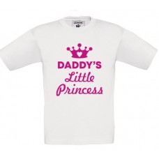 Παιδικό T-Shirt Άσπρο Βαμβακερό με Τύπωμα από Βινύλιο Daddy's Little Princess